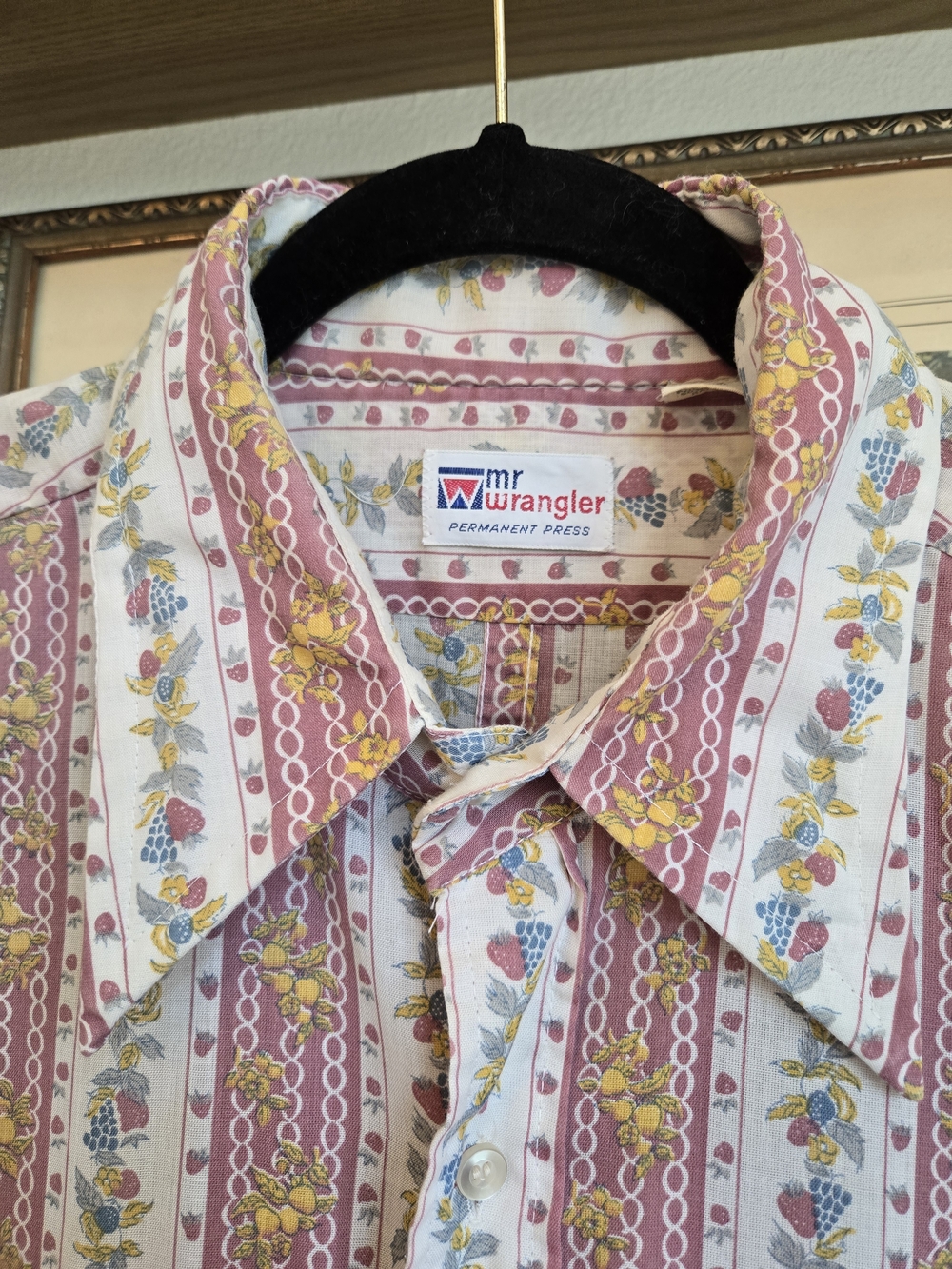 Vintage | 60's Mr. Wrangler Dagger Collar Button Up | Western